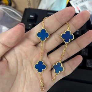 18K Blue Clover Fashion Bracelet 18CM